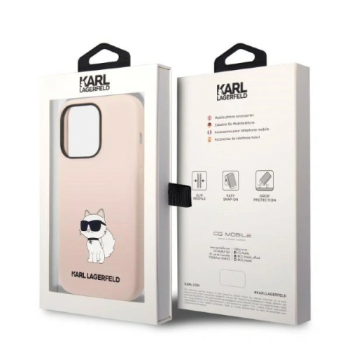 Kup Etui Karl Lagerfeld KLHCP14XSNCHBCP Apple iPhone 14 Pro Max hardcase różowy/pink Silicone Choupette - KLD1292 - {ean13} - Sklep Home Screen