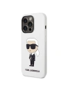 Kup Etui Karl Lagerfeld KLHCP14XSNIKBCH Apple iPhone 14 Pro Max hardcase alb/white Silicone Ikonik - KLD1293 - {ean13} - Sklep Home Screen
