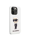 Kup Etui Karl Lagerfeld KLHCP14XSNIKBCH Apple iPhone 14 Pro Max hardcase alb/white Silicone Ikonik - KLD1293 - {ean13} - Sklep Home Screen