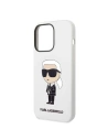 Kup Etui Karl Lagerfeld KLHCP14XSNIKBCH Apple iPhone 14 Pro Max hardcase alb/white Silicone Ikonik - KLD1293 - {ean13} - Sklep Home Screen