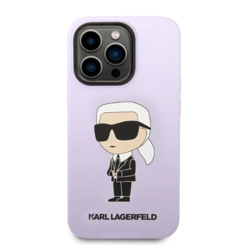 Kup Etui Karl Lagerfeld KLHCP14XSNIKBCU Apple iPhone 14 Pro Max hardcase purpurowy/purple Silicone Ikonik - KLD1296 - {ean13} - Sklep Home Screen