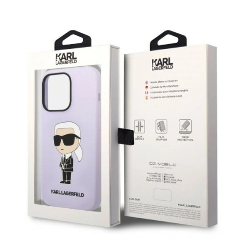 Kup Etui Karl Lagerfeld KLHCP14XSNIKBCU Apple iPhone 14 Pro Max hardcase purpurowy/purple Silicone Ikonik - KLD1296 - {ean13} - Sklep Home Screen