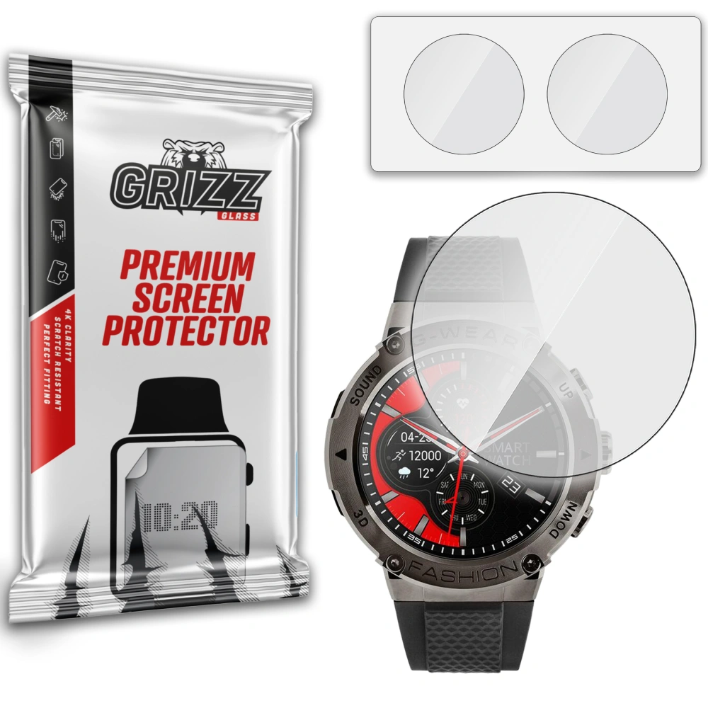 Szkło hybrydowe GrizzGlass HybridGlass do Smartwatch G-Wear