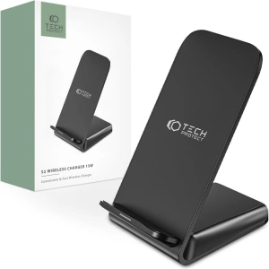 Kup Ładowarka bezprzewodowa Tech-Protect Qi15W-S2 Wireless Charger 15W Black - THP1614 - {ean13} - Sklep Home Screen