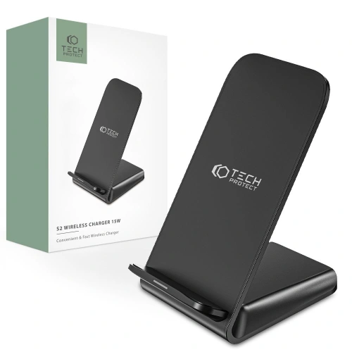 Kup Încărcător fără fir Tech-Protect Qi15W-S2 Wireless Charger 15W Negru - THP1614 - {ean13} - Sklep Home Screen