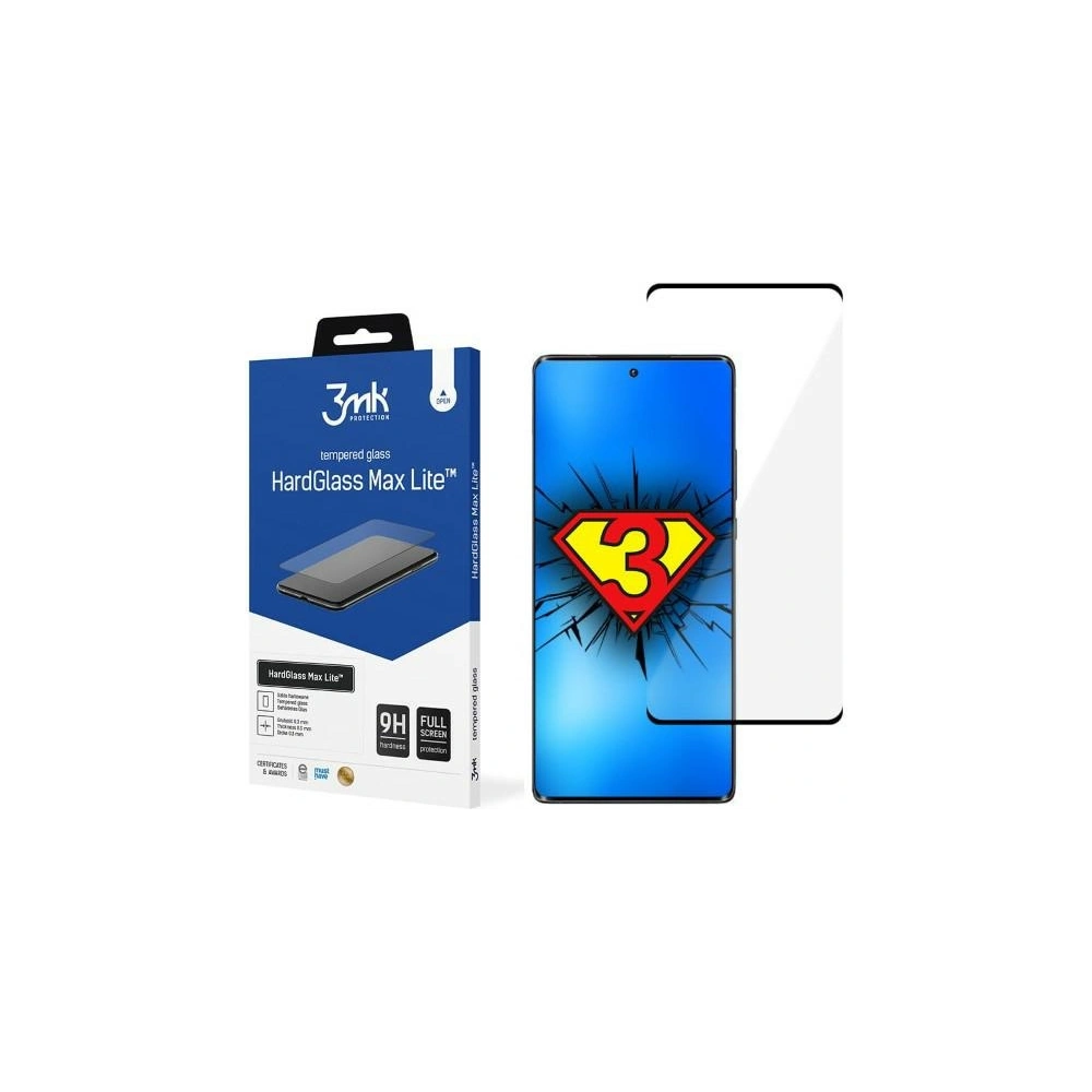 Szkło hartowane 3MK HardGlass Max Lite Motorola Edge 30 Ultra czarne