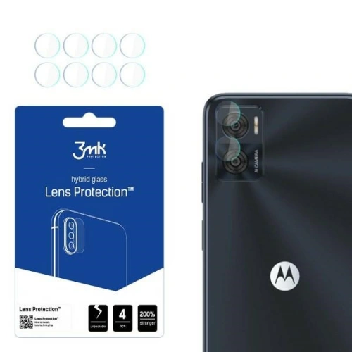 Kup Hibrid üveg a fényképezőgép objektívjéhez 3MK Lens Protect Motorola Moto E22 [4 PACK] - 3MK4304 - {ean13} - Sklep Home Screen
