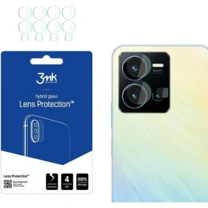 Szkło hybrydowe na obiektyw aparatu 3MK Lens Protection Vivo Y22s [4 PACK]