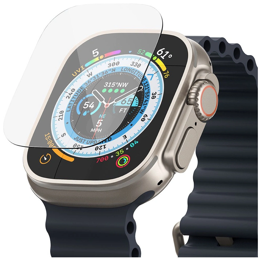 Szkło hartowane Ringke ID Glass Apple Watch Ultra 1 / 2 / 3 49mm Clear [4 PACK]