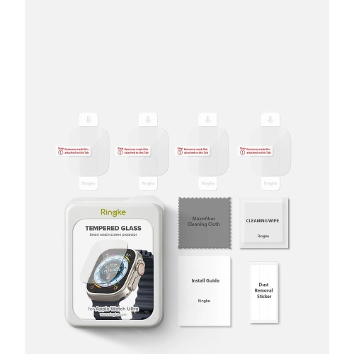 Kup Sticlă temperată Ringke ID Glass Apple Watch Ultra 49mm Clar [4 PACK] - RGK1726 - {ean13} - Sklep Home Screen