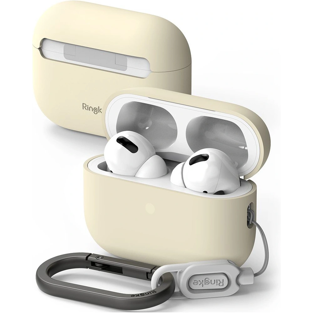 Etui Ringke Silicone Apple AirPods Pro 2/1 Cream
