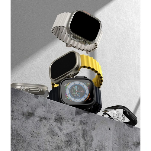 Buy Case Ringke Slim Apple Watch Ultra 49mm Clear & Matte Black [2 PACK] - RGK1732 - {ean13} - Home Screen Store Europe