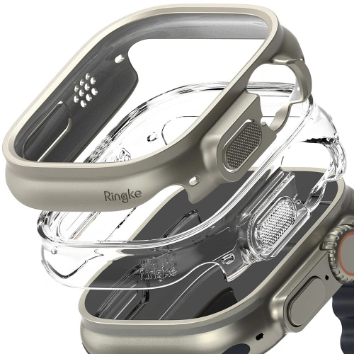 Kup Case Ringke Slim Apple Watch Ultra 49mm Clear & Titanium Grey [2 PACK] - RGK1733 - {ean13} - Sklep Home Screen