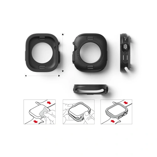 Kup Etui Ringke Air Sports Apple Watch Ultra 49mm Fekete - RGK1736 - {ean13} - Sklep Home Screen