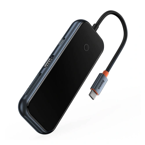 Kup Hub 7in1 Baseus AcmeJoy Serie USB-C zu 2xUSB 3.0 + HDMI + USB 2.0 + USB-C PD + SD/TF (grau) - BSU3708 - {ean13} - Sklep Home Screen