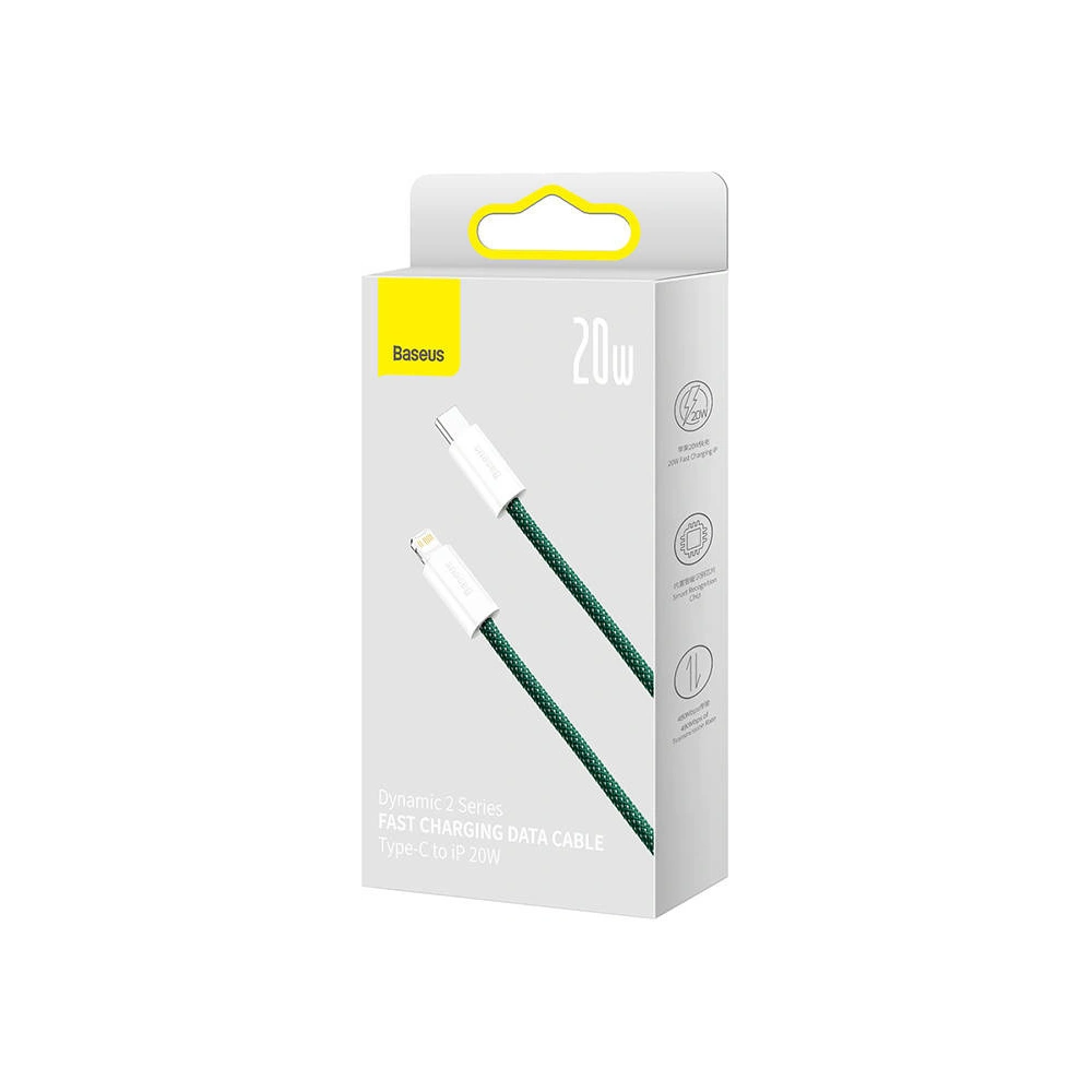 Kabel Baseus Dynamic 2 Series USB-C/Lightning 20W 1m (zielony)