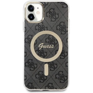 Kup Zestaw Guess tok + vezeték nélküli töltő GUBPN61H4EACSK Apple iPhone 11 fekete/black kemény tok 4G Print MagSafe - GUE2279 - {ean13} - Sklep Home Screen