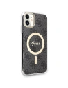 Kup Zestaw Guess tok + vezeték nélküli töltő GUBPN61H4EACSK Apple iPhone 11 fekete/black kemény tok 4G Print MagSafe - GUE2279 - {ean13} - Sklep Home Screen