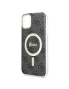 Kup Zestaw Guess etui + ładowarka bezprzewodowa GUBPN61H4EACSK Apple iPhone 11 czarny/black hard case 4G Print MagSafe - GUE2279 - {ean13} - Sklep Home Screen