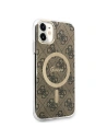 Kup Sada Guess pouzdro + bezdrátová nabíječka GUBPN61H4EACSW Apple iPhone 11 hnědý/brown tvrdý obal 4G Print MagSafe - GUE2281 - {ean13} - Sklep Home Screen