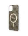 Kup Sada Guess pouzdro + bezdrátová nabíječka GUBPN61H4EACSW Apple iPhone 11 hnědý/brown tvrdý obal 4G Print MagSafe - GUE2281 - {ean13} - Sklep Home Screen