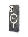 Kup Zestaw Guess etui + ładowarka bezprzewodowa GUBPP12MH4EACSK Apple iPhone 12/12 Pro czarny/black hard case 4G Print MagSafe - GUE2282 - {ean13} - Sklep Home Screen