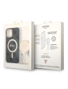 Buy Guess GUBPP12MH4EACSK Case + Wireless Charger Apple iPhone 12/12 Pro black hard case 4G Print MagSafe - GUE2282 - {ean13} - Home Screen Store Europe