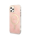 Kup Zestaw Guess etui + ładowarka bezprzewodowa GUBPP12MH4EACSP Apple iPhone 12/12 Pro różowy/pink hard case 4G Print MagSafe - GUE2283 - {ean13} - Sklep Home Screen
