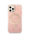 Kup Zestaw Guess etui + ładowarka bezprzewodowa GUBPP12MH4EACSP Apple iPhone 12/12 Pro różowy/pink hard case 4G Print MagSafe - GUE2283 - {ean13} - Sklep Home Screen