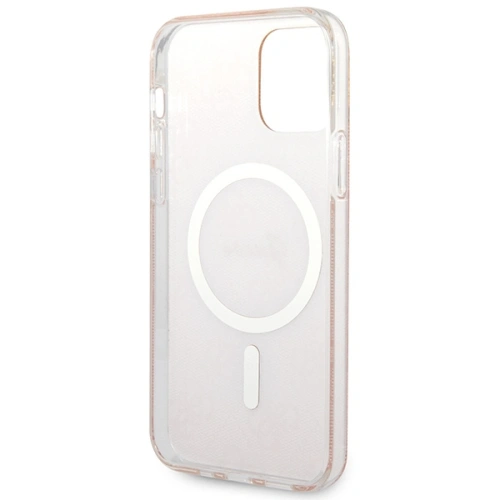Kup Zestaw Guess etui + ładowarka bezprzewodowa GUBPP12MH4EACSP Apple iPhone 12/12 Pro różowy/pink hard case 4G Print MagSafe - GUE2283 - {ean13} - Sklep Home Screen