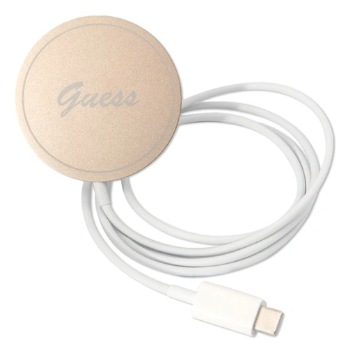 Buy Guess GUBPP12MH4EACSP Case + Wireless Charger Apple iPhone 12/12 Pro pink hard case 4G Print MagSafe - GUE2283 - {ean13} - Home Screen Store Europe