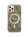Kup Zestaw Guess etui + ładowarka bezprzewodowa GUBPP12MH4EACSW Apple iPhone 12/12 Pro brązowy/brown hard case 4G Print MagSafe - GUE2284 - {ean13} - Sklep Home Screen