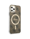 Kup Zestaw Guess etui + ładowarka bezprzewodowa GUBPP12MH4EACSW Apple iPhone 12/12 Pro brązowy/brown hard case 4G Print MagSafe - GUE2284 - {ean13} - Sklep Home Screen