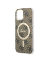 Kup Zestaw Guess etui + ładowarka bezprzewodowa GUBPP12MH4EACSW Apple iPhone 12/12 Pro brązowy/brown hard case 4G Print MagSafe - GUE2284 - {ean13} - Sklep Home Screen