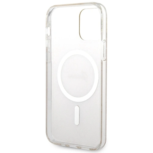Kup Zestaw Guess etui + ładowarka bezprzewodowa GUBPP12MH4EACSW Apple iPhone 12/12 Pro brązowy/brown hard case 4G Print MagSafe - GUE2284 - {ean13} - Sklep Home Screen