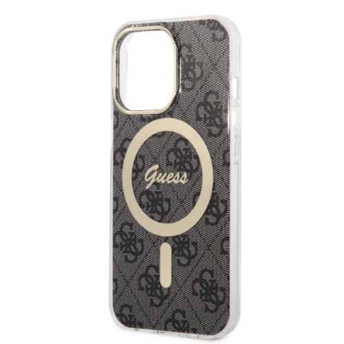 Kup Sada Guess pouzdro + bezdrátová nabíječka GUBPP13XH4EACSK Apple iPhone 13 Pro Max černé/black hard case 4G Print MagSafe - GUE2288 - {ean13} - Sklep Home Screen
