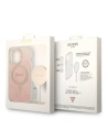 Buy Guess GUBPP13XH4EACSP Case + Wireless Charger Apple iPhone 13 Pro Max pink hard case 4G Print MagSafe - GUE2289 - {ean13} - Home Screen Store Europe