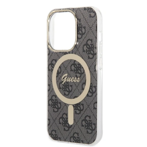 Kup Set Guess husă + încărcător wireless GUBPP14LH4EACSK Apple iPhone 14 Pro negru/black hard case 4G Print MagSafe - GUE2292 - {ean13} - Sklep Home Screen