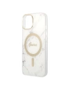 Kup Set Guess etui + încărcător wireless GUBPP14MHMEACSH Apple iPhone 14 Plus / 15 Plus alb/white hard case Marble MagSafe - GUE2303 - {ean13} - Sklep Home Screen