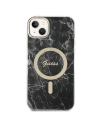 Kup Set Guess pouzdro + bezdrátová nabíječka GUBPP14MHMEACSK Apple iPhone 14 Plus / 15 Plus černý/black hard case Marble MagSafe - GUE2304 - {ean13} - Sklep Home Screen