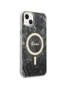 Kup Set Guess pouzdro + bezdrátová nabíječka GUBPP14MHMEACSK Apple iPhone 14 Plus / 15 Plus černý/black hard case Marble MagSafe - GUE2304 - {ean13} - Sklep Home Screen