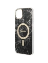 Kup Set Guess pouzdro + bezdrátová nabíječka GUBPP14MHMEACSK Apple iPhone 14 Plus / 15 Plus černý/black hard case Marble MagSafe - GUE2304 - {ean13} - Sklep Home Screen
