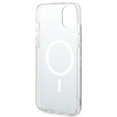 Kup Set Guess pouzdro + bezdrátová nabíječka GUBPP14MHMEACSK Apple iPhone 14 Plus / 15 Plus černý/black hard case Marble MagSafe - GUE2304 - {ean13} - Sklep Home Screen