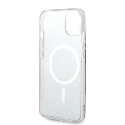 Kup Set Guess pouzdro + bezdrátová nabíječka GUBPP14SH4EACSB Apple iPhone 14 modrá/blue hard case 4G Print MagSafe - GUE2305 - {ean13} - Sklep Home Screen