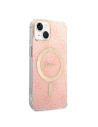 Kup Zestaw Guess etui + ładowarka bezprzewodowa GUBPP14SH4EACSP Apple iPhone 14 różowy/pink hard case 4G Print MagSafe - GUE2307 - {ean13} - Sklep Home Screen