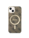 Kup Zestaw Guess etui + ładowarka bezprzewodowa GUBPP14SH4EACSW Apple iPhone 14 brązowy/brown hard case 4G Print MagSafe - GUE2308 - {ean13} - Sklep Home Screen