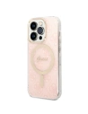 Buy Guess GUBPP14XH4EACSP Case + Wireless Charger Apple iPhone 14 Pro Max pink hard case 4G Print MagSafe - GUE2313 - {ean13} - Home Screen Store Europe