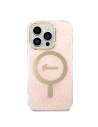 Buy Guess GUBPP14XH4EACSP Case + Wireless Charger Apple iPhone 14 Pro Max pink hard case 4G Print MagSafe - GUE2313 - {ean13} - Home Screen Store Europe