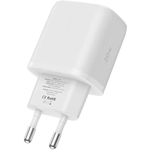 Ładowarka sieciowa Tech-Protect C20W 2-port Network Charger PD 20W QC 3.0 + USB-C Cable White