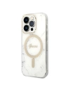 Kup Set Guess etui + încărcător wireless GUBPP14XHMEACSH Apple iPhone 14 Pro Max alb/white hard case Marble MagSafe - GUE2317 - {ean13} - Sklep Home Screen